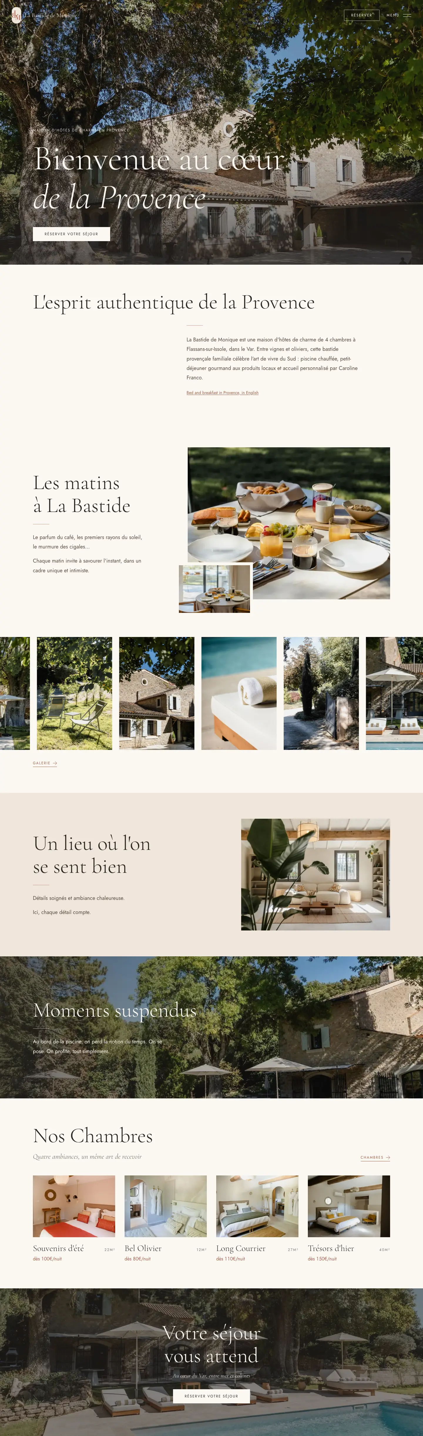 bastidedemonique.fr, la page d’accueil en entier